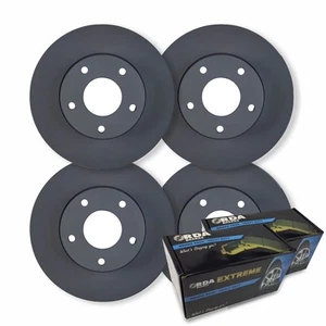 FULL SET DISC BRAKE ROTORS + H/D PADS FOR VW TRANSPORTER/MULTIVAN T5 2003-2015 - Picture 1 of 6