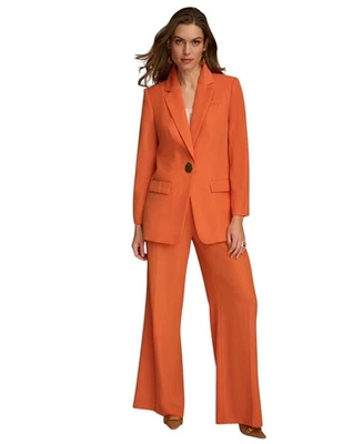 Donna Karan Women's One-Button Blazer (Terracotta, 16) - Image 1 of 4