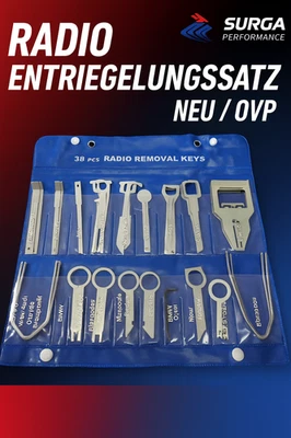 38tlg Radio Removal Tool Set Universal Extraction Tool VW Audi BMW - Image 1 of 4