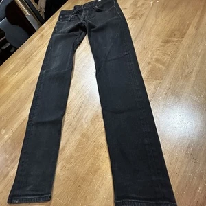 Rag & Bone Jeans Mens 30x32 Black Standard Issue Fit 1 Skinny Leg Button Fly - Picture 1 of 10