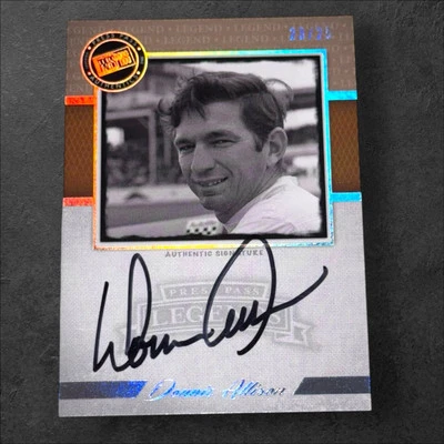 Donnie Allison HOFer PACK PULLED signed card 2013 PRESS PASS LEGENDS #23/25 - Image 1 of 2