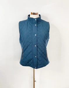 SPORTSCRAFT diamond quilted puffer vest sz 16 / pockets sleeveless jacket hi lo - Picture 1 of 10