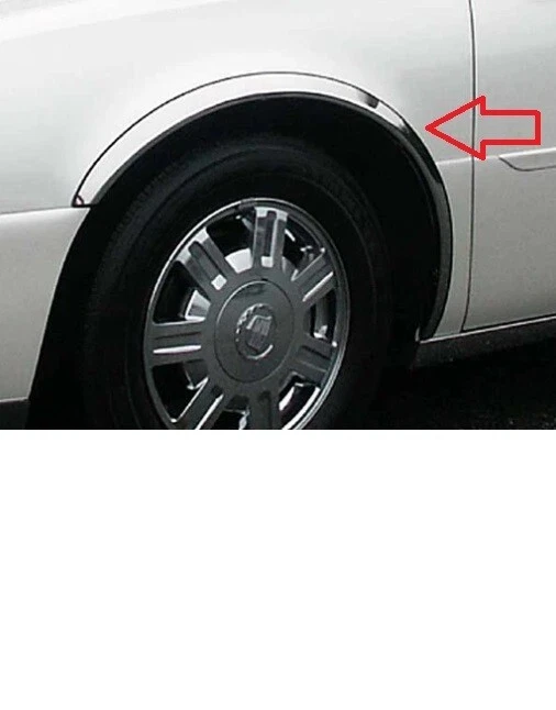 FITS Cadillac Deville 2000-2005 QAA Molded Stainless Chrome Wheel Fender Trims - Image 1 of 1