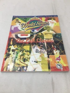 1997 World Series Program Magazine Display Cleveland Indians vs Florida Marlins - Picture 1 of 4
