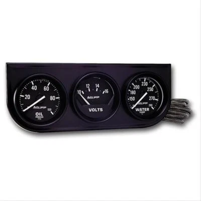 AutoMeter 2397 Gauge Console Black 2 Inch Water Temp Oil Pressure Voltage Gauge - Image 1 of 3