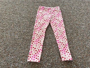 Cat & Jack Girls Hearts & Flower Leggings 4T - Picture 1 of 3