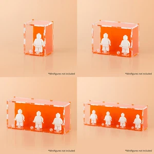Orange Lego Minifigur Vitrine - Bild 1 von 15