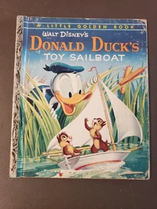 Little Golden Book Walt Disney's Donald Duck's Toy Velero 1954 Edición A - Imagen 1 de 14