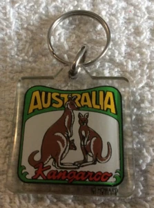 Australia Kangaroo Square - KEY RING KEYCHAIN - Imagen 1 de 2