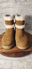 Koolaburra By Ugg Suede Mini Winter Boots - Barlee Women's Chestnut Size 11 New