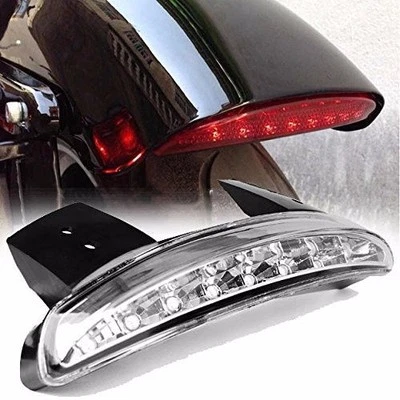 Luces Eagle LED transparentes picadas borde guardabarros luz trasera Harley Sportster XL hierro Foto 1 de 4