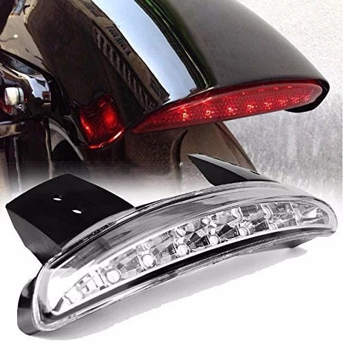 Eagle Lights Clear LED Chopped Fender Edge Tail Light Harley Sportster XL Iron - Imagem 1 de 4
