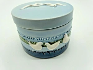 Vintage Blue Seagull Trinket Box - Picture 1 of 7