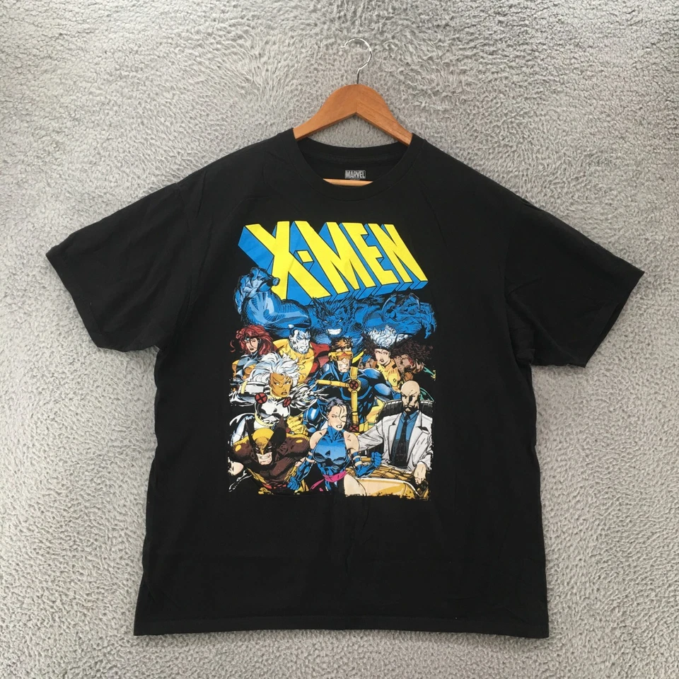 Marvel X-Men Graphic Print T-Shirt Mens XL Black Short Sleeve Crew Neck Cotton - Image 1 of 4