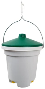 12 Liter Tränkeeimer mit Nippeln Geflügeltränke Hühnertränke Tränke Nippeltränke - Bild 1 von 3