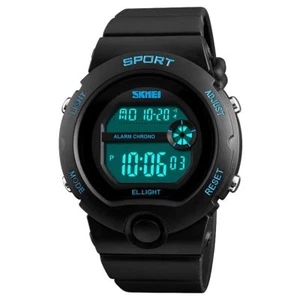 SKMEI Reloj Digital Negro Niños Y Niñas 50m Resistente Cronómetro Alarma DG1334 - Imagen 1 de 12