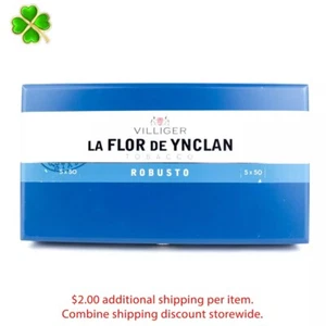 Caja de cigarros de madera vacía Villiger Robusto La Flor De Ynclan 11" x 6" x 2" - Imagen 1 de 12