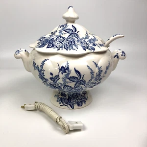 Sopera eléctrica de colección con cucharón y cable blanco/azul original ARNART - Japón RARA - Imagen 1 de 17
