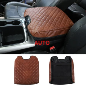 Almohadilla funda cojín caja reposabrazos central de cuero marrón para Dodge Ram 1500 2010-2017 - Imagen 1 de 10
