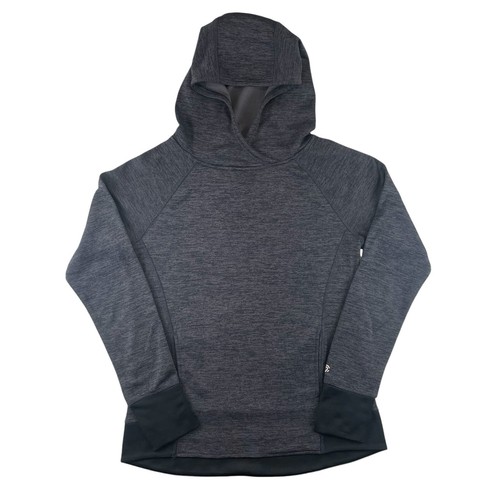 VETEMENTS Champion Felpa con Cappuccio Donna XS Nera Foderata in Pile Termica Performance Pullover Tasca