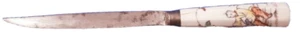 18thC Chantilly Porcelain Floral Kakiemon Soft Paste Knife Porcelaine Couteau #3 - Picture 1 of 11