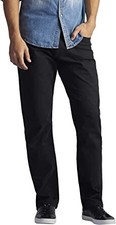 Lee Mens Performance Series Extreme Motion Straight Fit Tapered Leg Jean Black