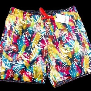 Robert Graham XL Board Shorts Swim Trunks Tropical Colorful Geometric Paisley - Picture 1 of 9