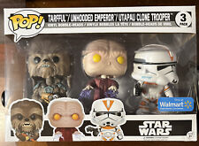 Funko POP! Star Wars Tarfful, Unhooded Emperor, & Utapau Clone Trooper 3-Pack