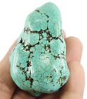 Blue Turquoise 413 Ct Certified Gemstone Loose Uncut Rough 55 X 34 X 31 Mm