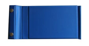 Wechselmappe DIN A6 lang mit 2 Druckknöpfen, Farbe: blau, original ggm, hergeste - Bild 1 von 3