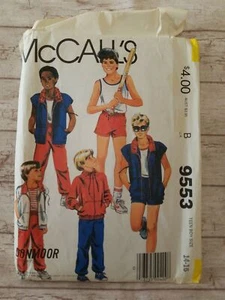 McCall's 9553 Sewing Pattern Boys Sz 14 16 UC FF Jacket Vest Short Pants Top - Picture 1 of 8