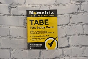 TABE Test Study Guide - TABE 11 and 12 Secrets Book for Level A and D - Picture 1 of 4