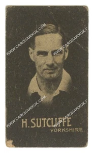 Hoadley Chocolates - 'Cricketers (Brown)' - H. Sutcliffe (Yorkshire) (1933) - Picture 1 of 2