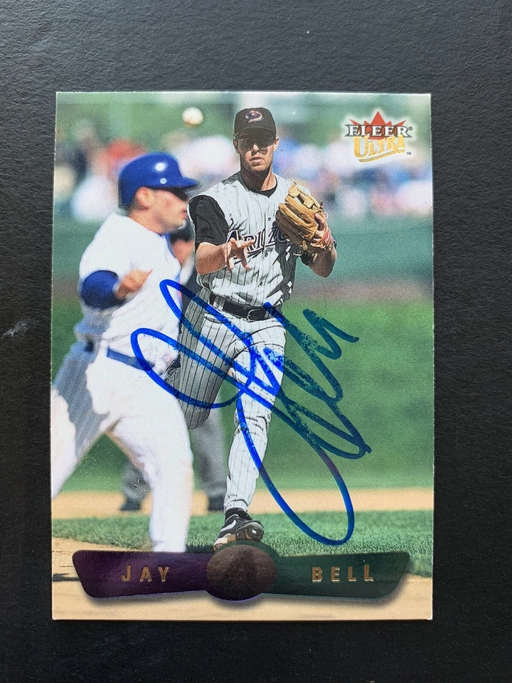 Jay Bell Signed 2002 Fleer Ultra #186 Card Arizona Diamondbacks Autograph COA - Image 1 of 1