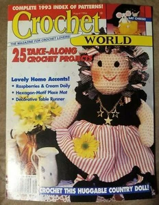 CROCHET WORLD Magazine • August 1994 • 25 Projects - Picture 1 of 2