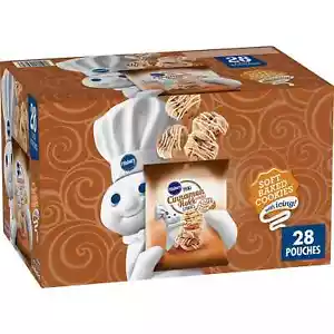 Pillsbury Soft Baked Mini Cinnamon Roll Cookies 1.5 oz., 28 pk. - Picture 1 of 7