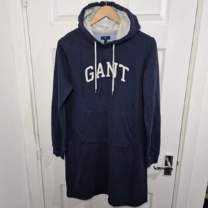 Vestido con Capucha GANT Grande Azul Marino Spellout Manga Larga Jersey - Imagen 1 de 12
