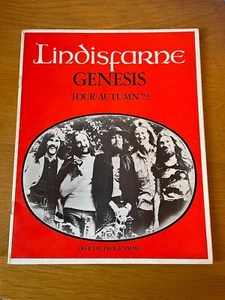 Genesis Lindisfarne Programme Autumn 1972 - Picture 1 of 1
