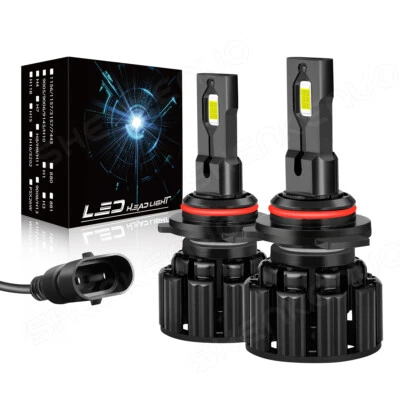 For Ford Edge 2011-2014 6000K 2pc 9012 LED Headlight High/Low Beam Bulbs Kit - Image 1 of 4