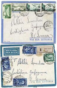 Italian Orientale Africa & Italian Somalia Four 1940's Airmail Covers, LOOK!