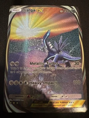 Dialga EX Pokemon TCG Pocket Glossy Non-holo Immersive Rare - Custom Fan Art - Image 1 of 2