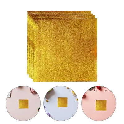 200 Pcs Aluminium Foil Paper Gold Foil Wrapping Paper For Candy Gift Packaging - image 1 of 4