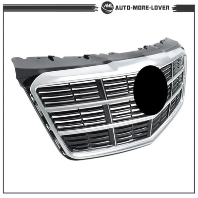 Parrilla de parachoques delantero de plástico cromado negro para Cadillac CTS 2014-2019 Foto 1 de 4