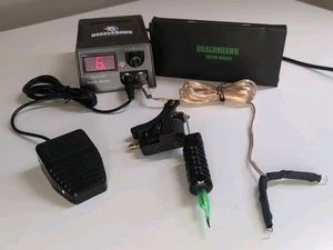 Dragonhawk Complete Tattoo Kit w/ Coil Machine Power Supply Needles Foot Pedal - Picture 1 of 10