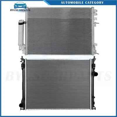 Car Radiator and A/C Condenser Fits 2009-2018 Dodge Challenger 2009-2013 Charger Foto 1 de 4