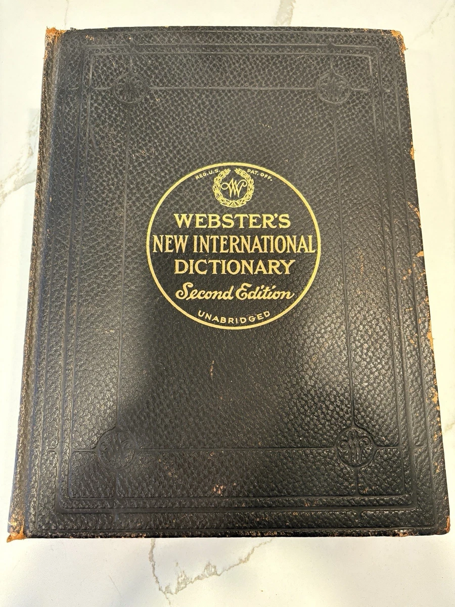 Webster Dictionary In Antiquarian & Collectible Books | eBay