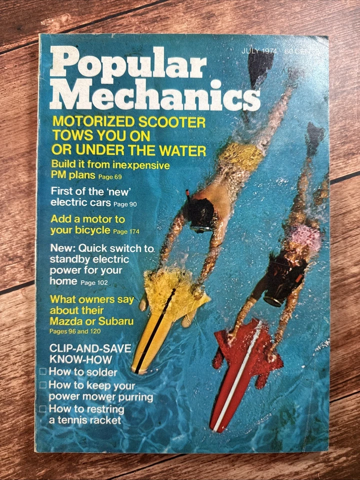Vintage Popular Mechanics Magazine July 1974 ~ Greenhouse ~ Garden Bench - Image 1 of 4