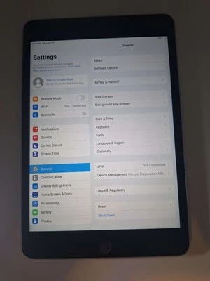 Apple iPad Mini 4 A1538 Space Gray Wifi Only 16 gb - Read Description - Image 1 of 4
