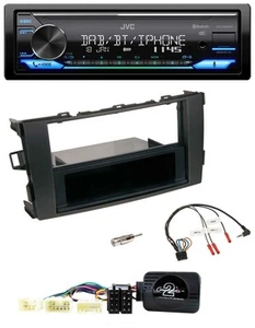 JVC Bluetooth DAB USB Lenkrad Autoradio für Toyota Auris 2007-2011 schwarz - Bild 1 von 10
