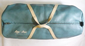 VINTAGE AquPac Sport Pelle Prod. BORSA BORSONE INGRANAGGIO SUBACQUEO 1967 28" lunga 12" diametro - Foto 1 di 17
